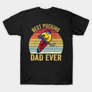 Best Pucking Dad vintage retro Fathers Day Gift T-Shirt